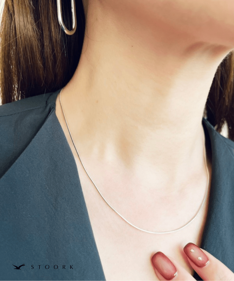 【再入荷】s925 Simple Skin Necklace - stoork