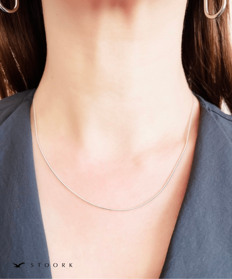 【再入荷】s925 Simple Skin Necklace - stoork