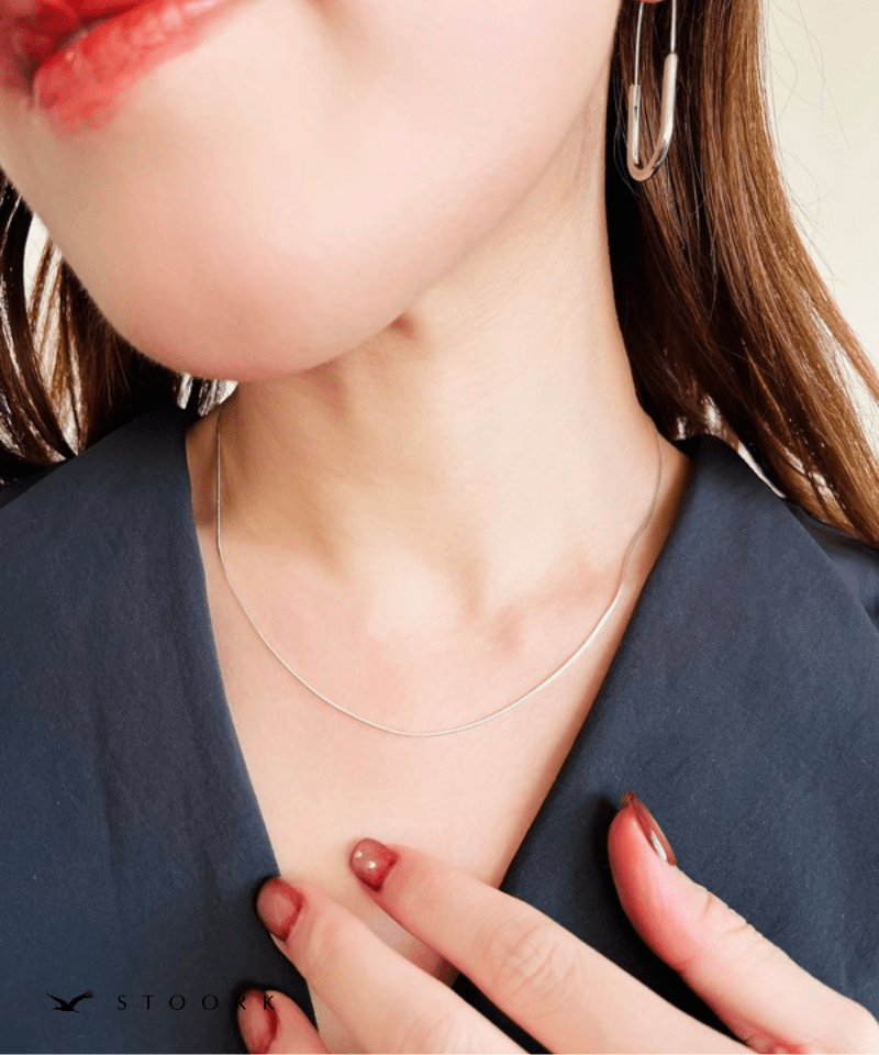 【再入荷】s925 Simple Skin Necklace - stoork