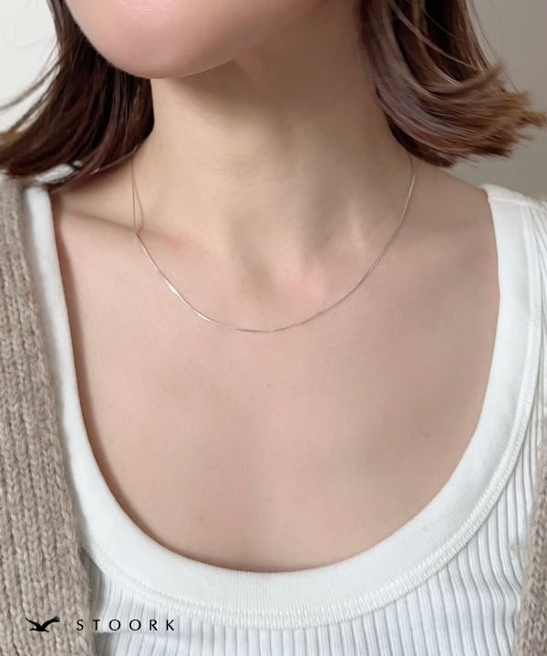 s925 Simple Skin Necklace - stoork