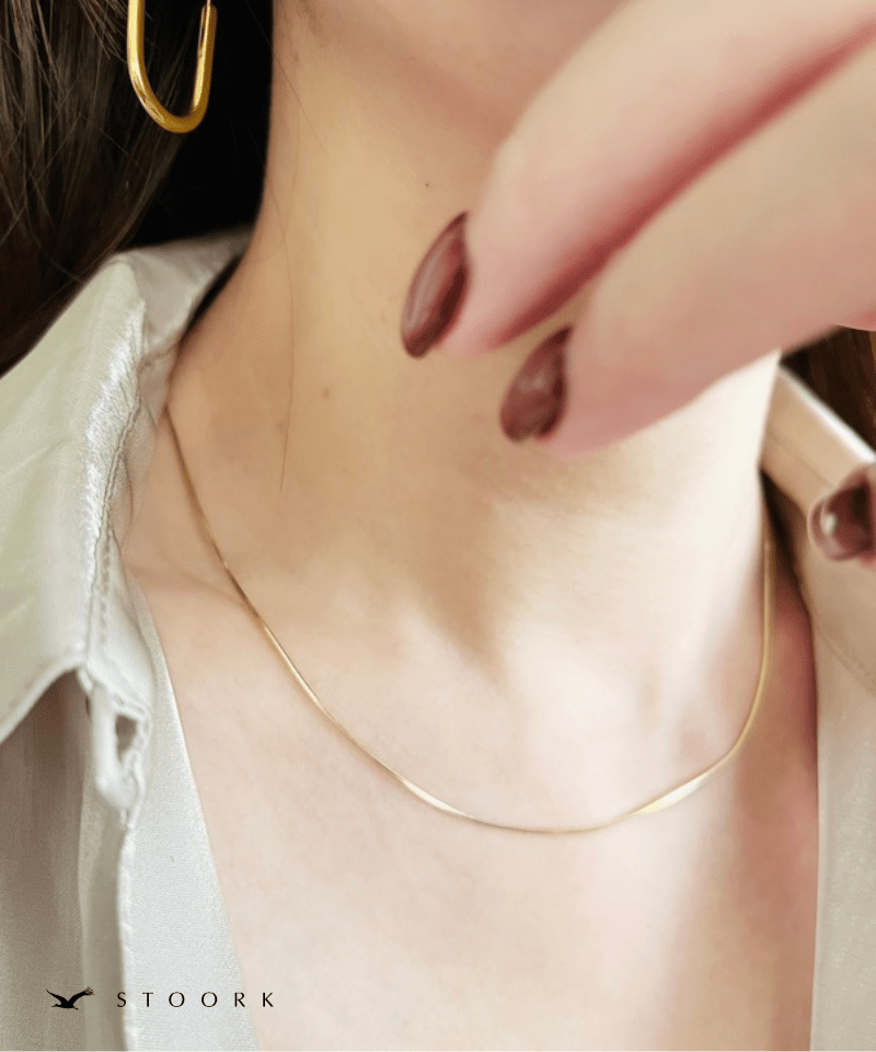 【再入荷】s925 Simple Skin Necklace - stoork