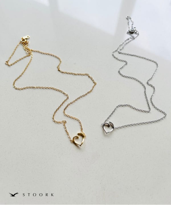 s925 Torsion Heart Necklace - stoork