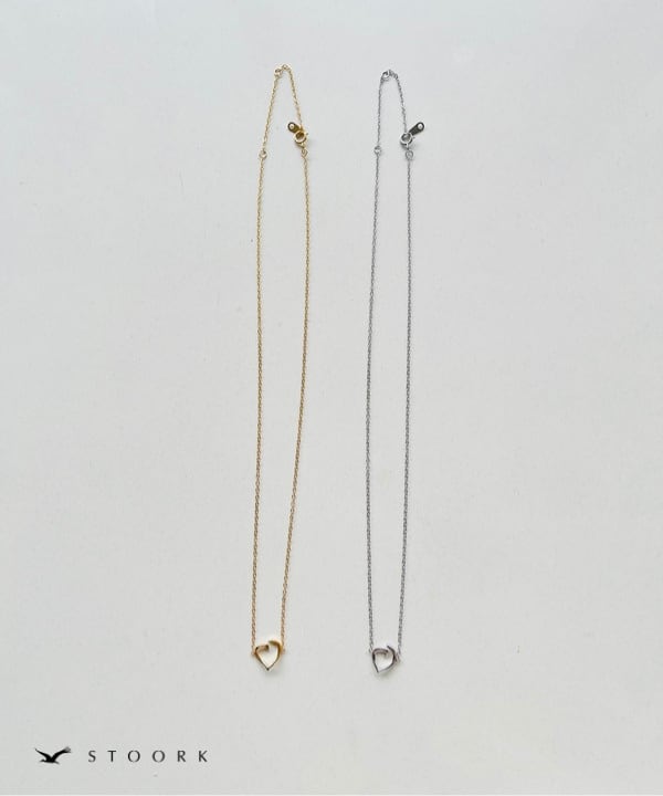 s925 Torsion Heart Necklace - stoork