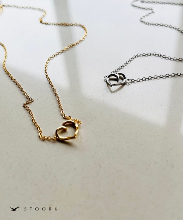 s925 Torsion Heart Necklace - stoork
