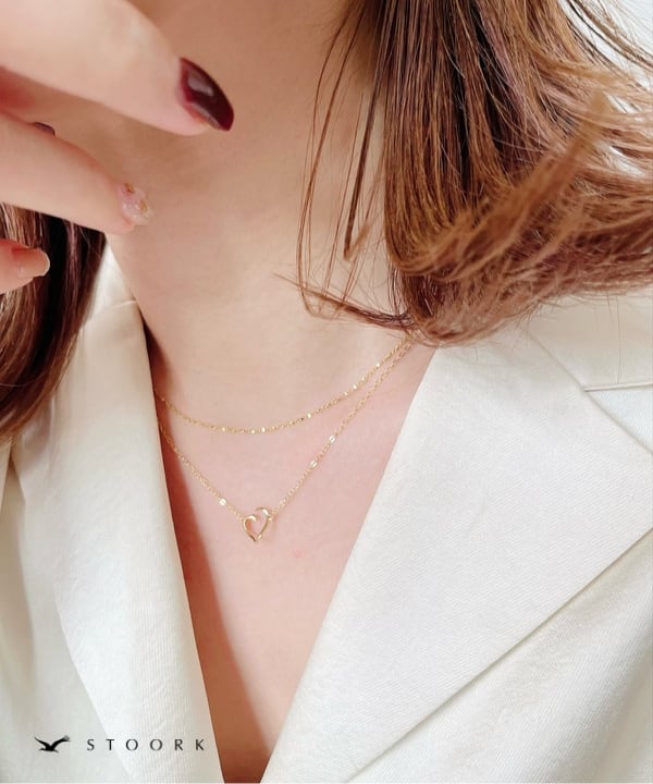 s925 Torsion Heart Necklace - stoork