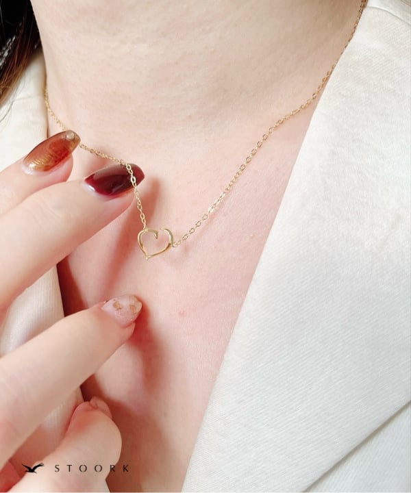 s925 Torsion Heart Necklace - stoork