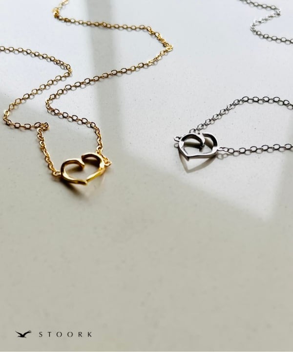 s925 Torsion Heart Necklace - stoork