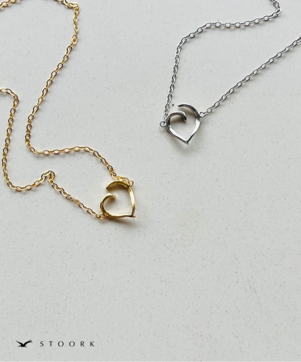 s925 Torsion Heart Necklace - stoork