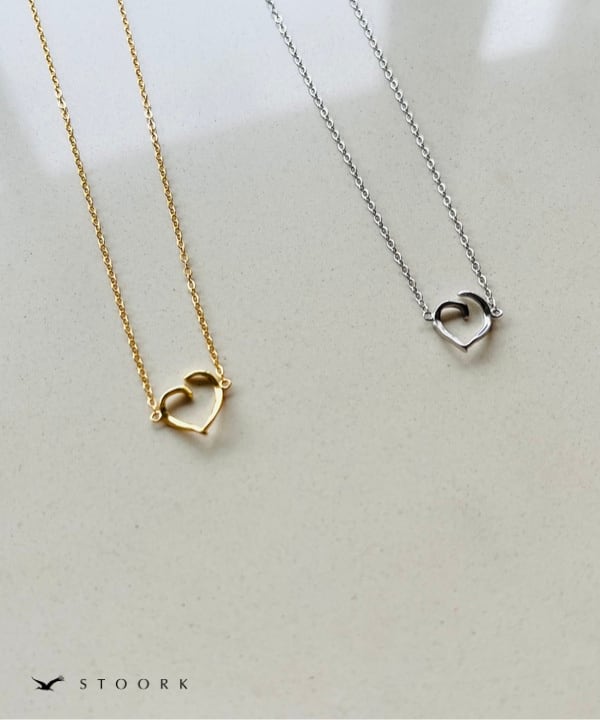 s925 Torsion Heart Necklace - stoork