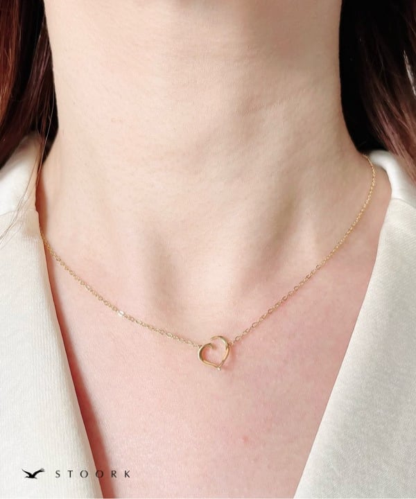 s925 Torsion Heart Necklace - stoork