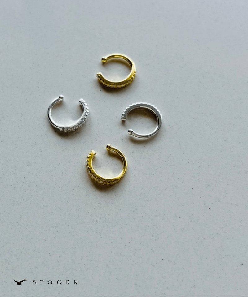 s925 Zircon Line Ear Cuff - stoork