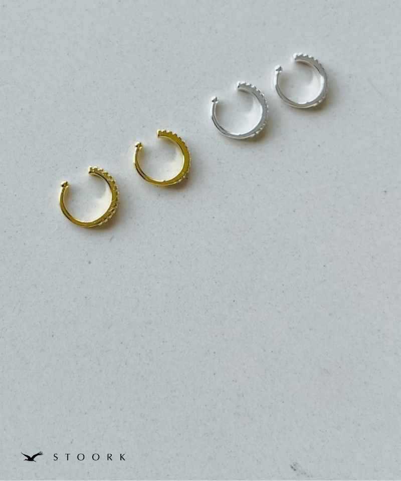 s925 Zircon Line Ear Cuff - stoork