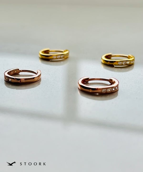 s925 Zirconia Tiny Pierce - stoork