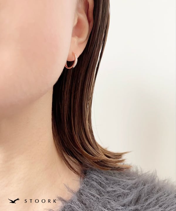 s925 Zirconia Tiny Pierce - stoork