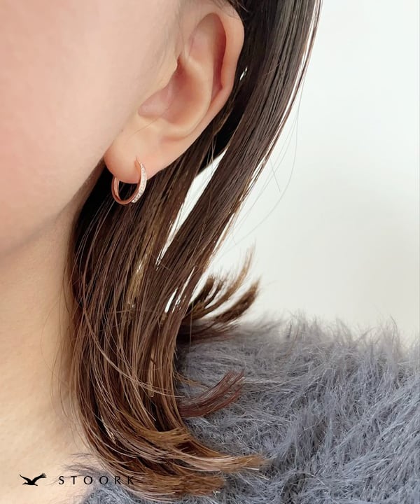 s925 Zirconia Tiny Pierce - stoork