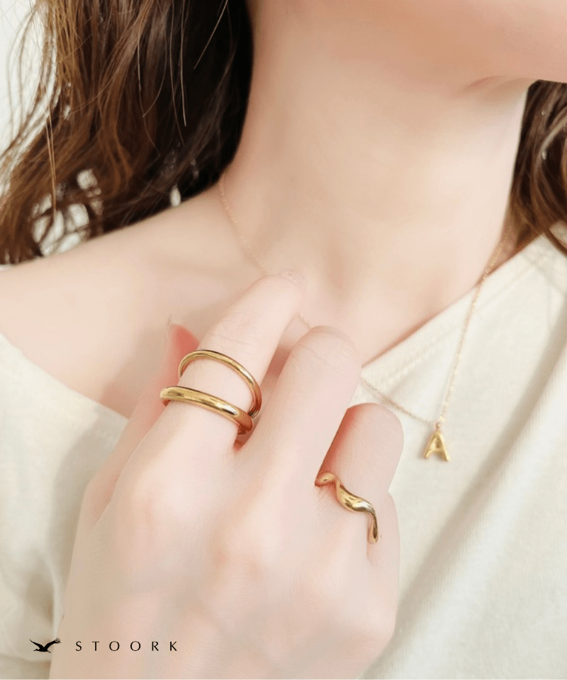 Simple Double Line Ring - stoork