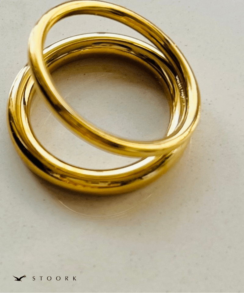 Simple Double Line Ring - stoork