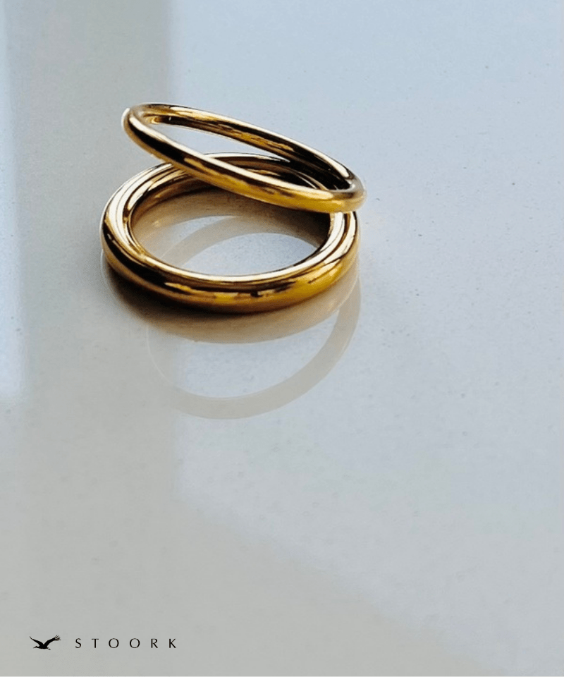 Simple Double Line Ring - stoork