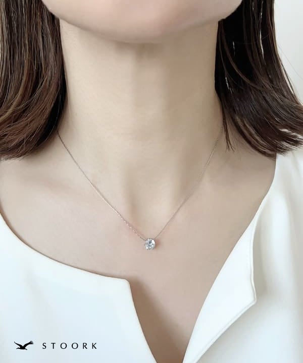 Simple Zircon Necklace - stoork