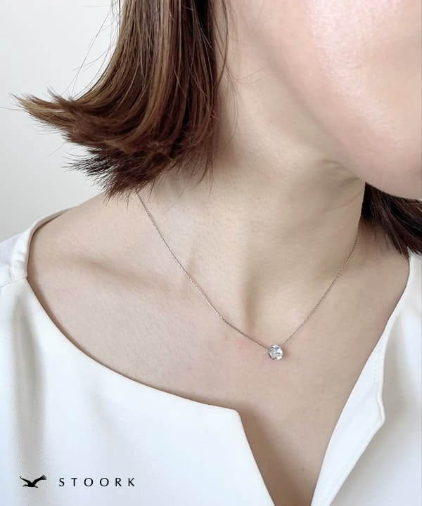 Simple Zircon Necklace - stoork