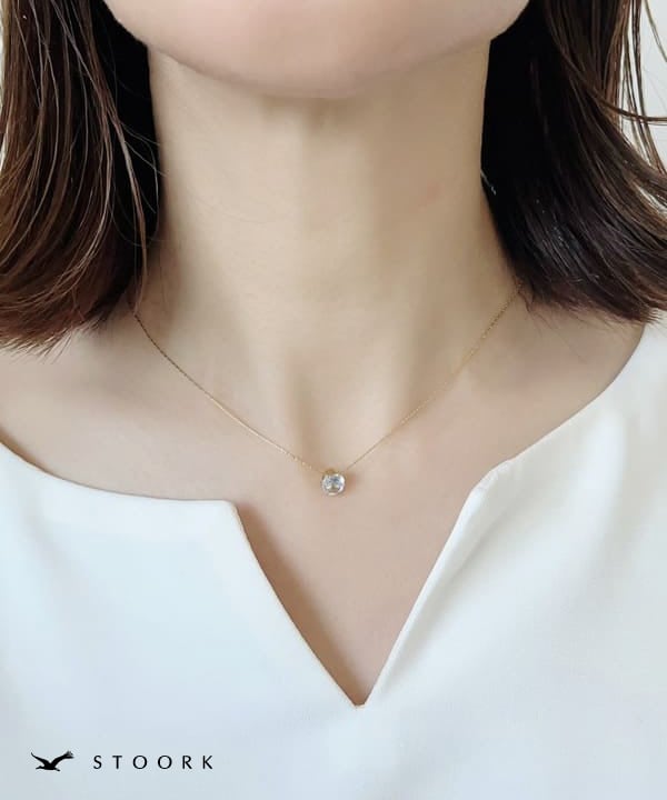 Simple Zircon Necklace - stoork