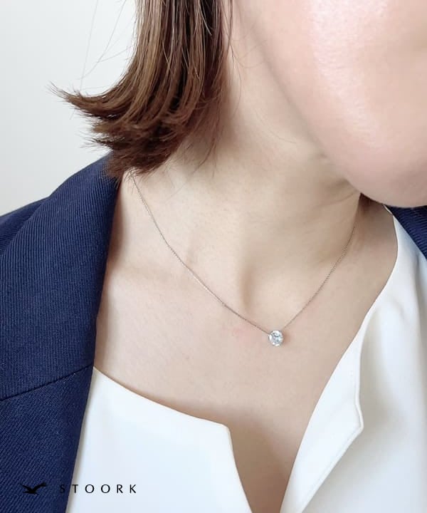 Simple Zircon Necklace - stoork