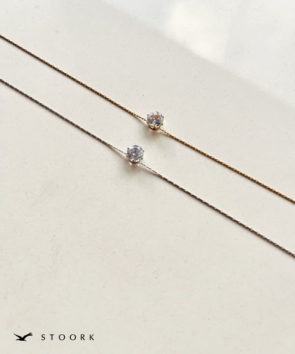 Simple Zircon Necklace - stoork