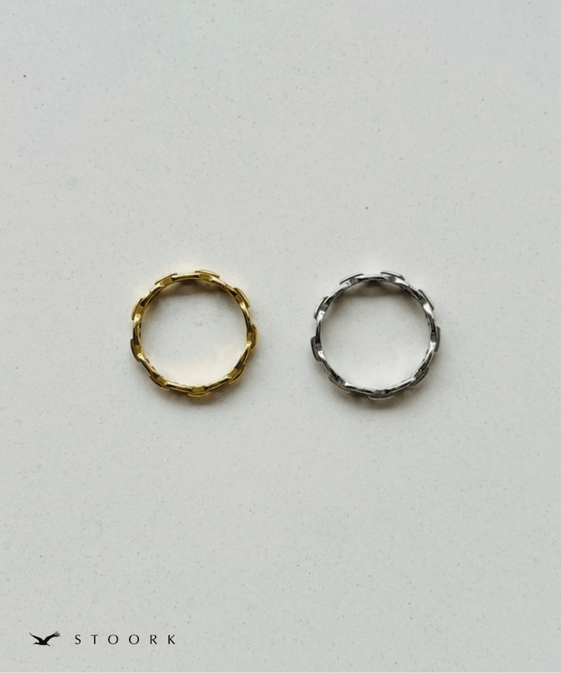 Skinny Link Chain Ring - stoork