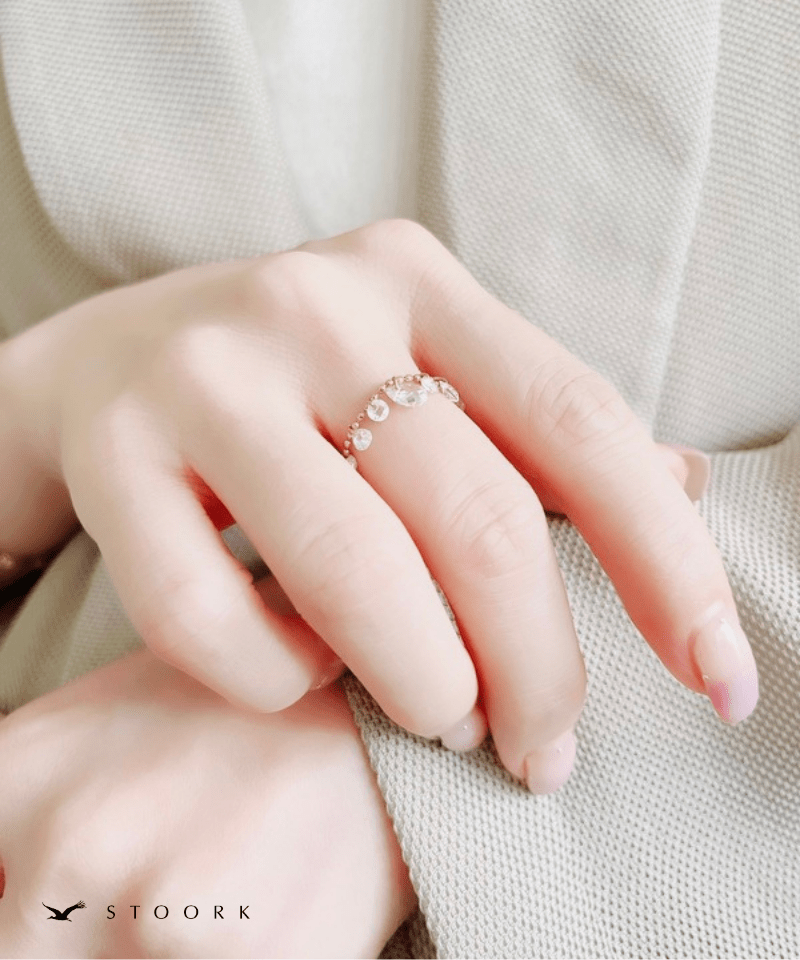 Slider Crystal Ring - stoork