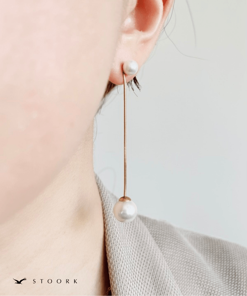 Snake Chain Pearl Pierce - stoork