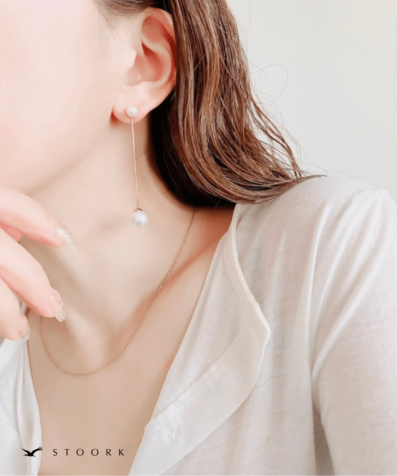 Snake Chain Pearl Pierce - stoork