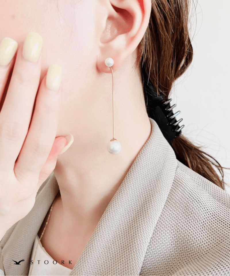 Snake Chain Pearl Pierce - stoork