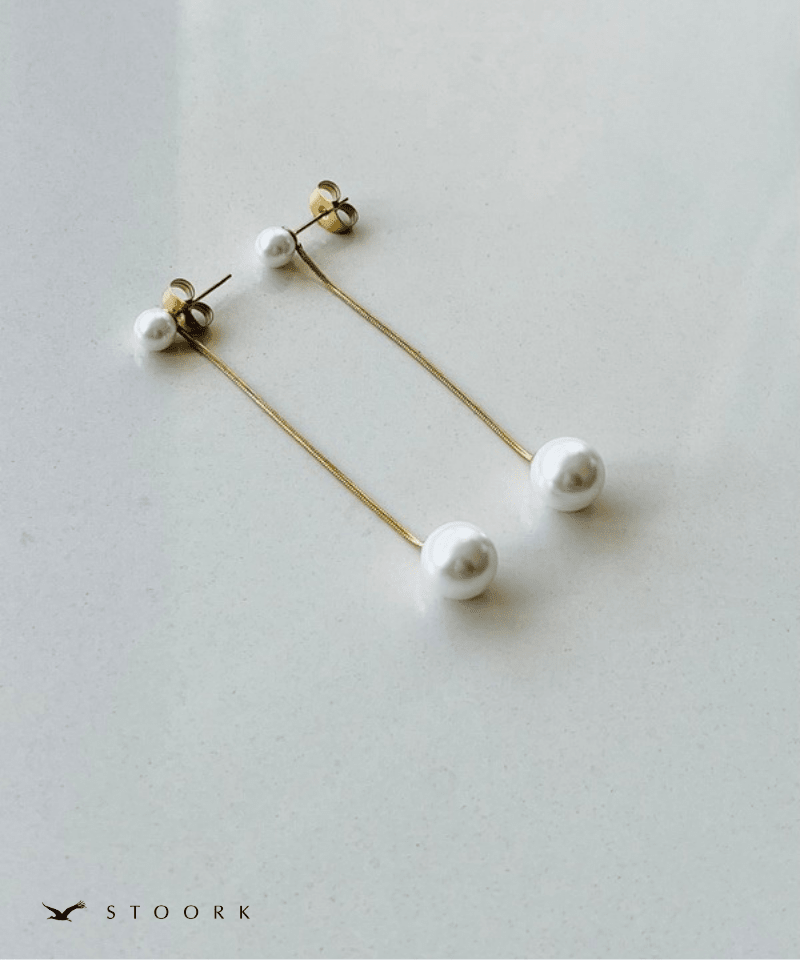 Snake Chain Pearl Pierce - stoork