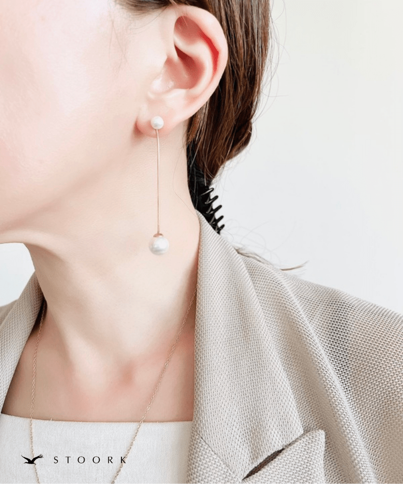 Snake Chain Pearl Pierce - stoork