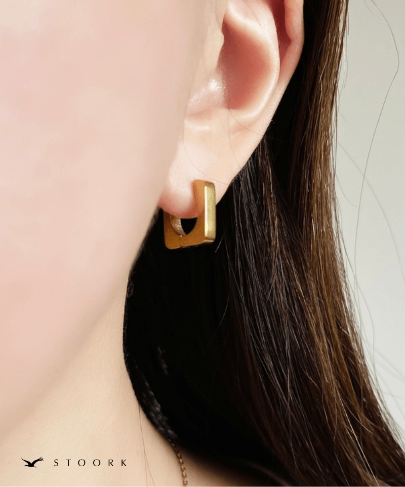 Soft Square Hoop Pierce - stoork