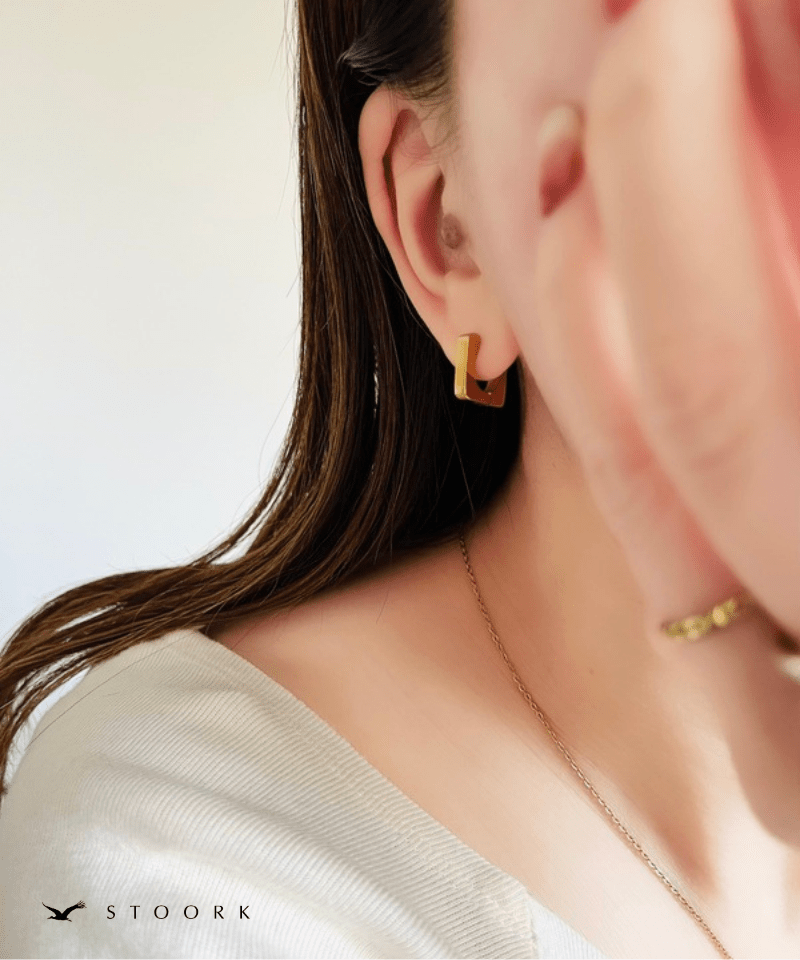 Soft Square Hoop Pierce - stoork