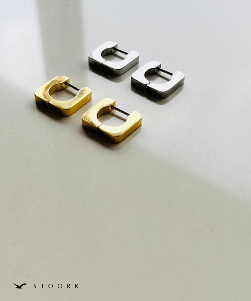 Soft Square Hoop Pierce - stoork