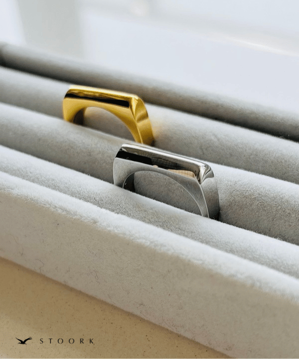 Square Design Ring - stoork