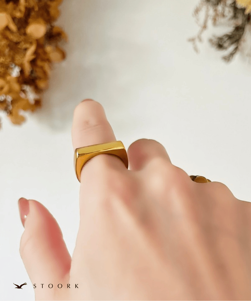 【再入荷】Square Design Ring - stoork
