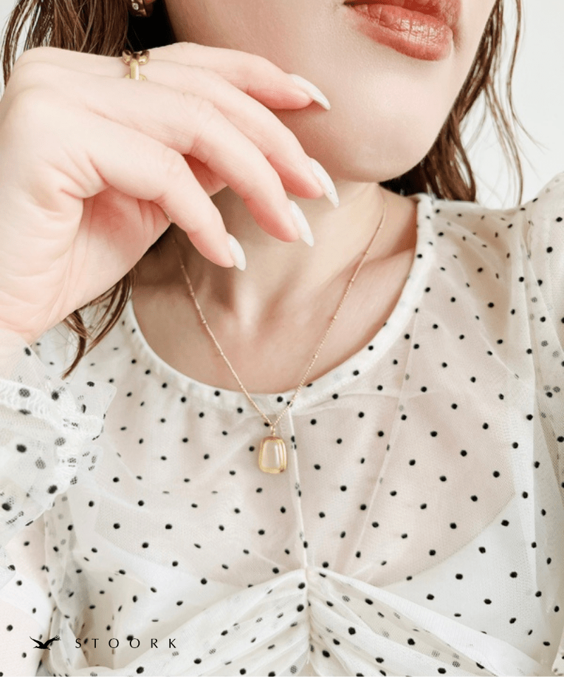 Square Stone Necklace - stoork