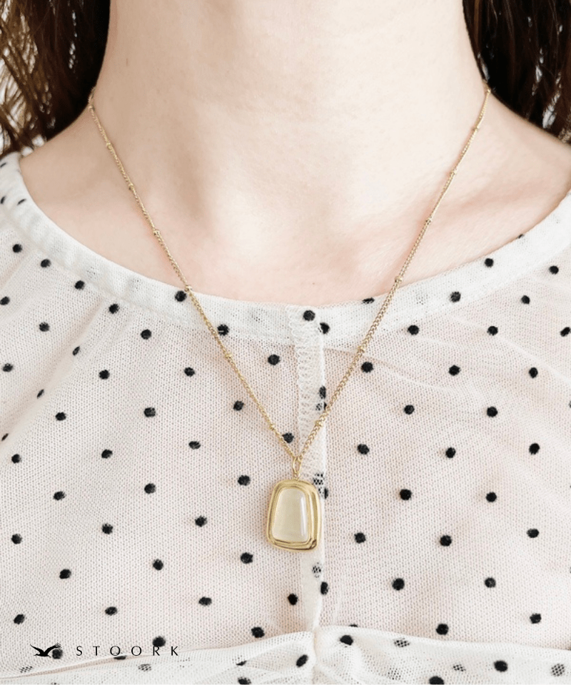Square Stone Necklace - stoork