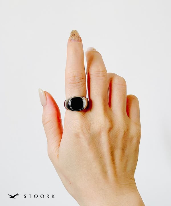 【再入荷】Square Stone Ring - stoork