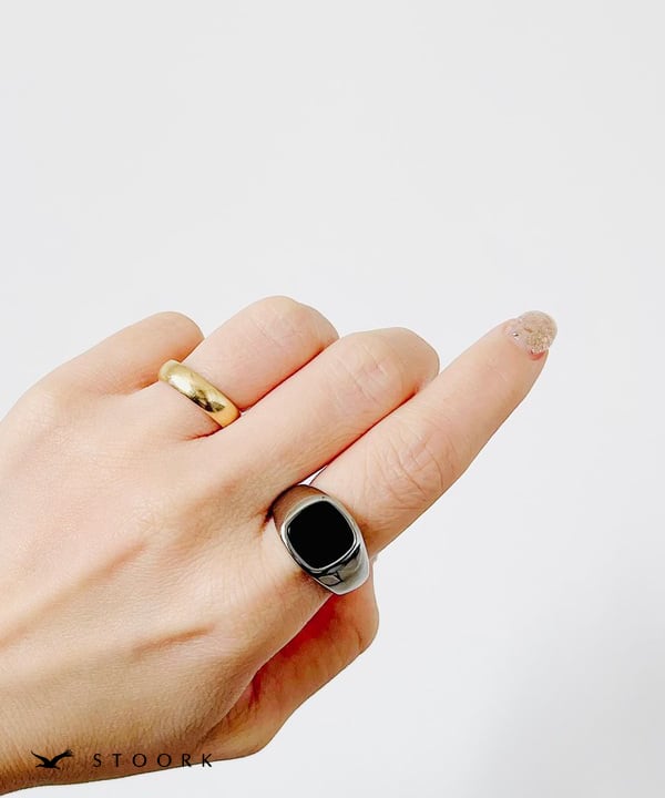 【再入荷】Square Stone Ring - stoork