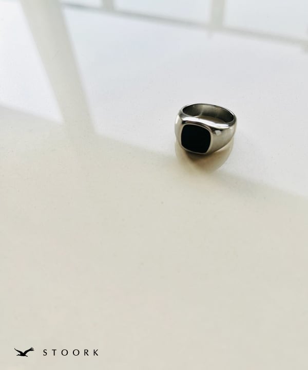 【再入荷】Square Stone Ring - stoork
