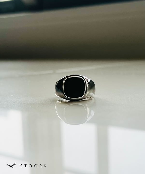 【再入荷】Square Stone Ring - stoork