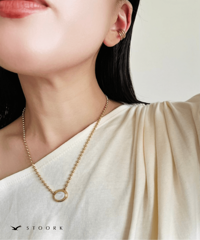 Stone Top Ball Necklace - stoork