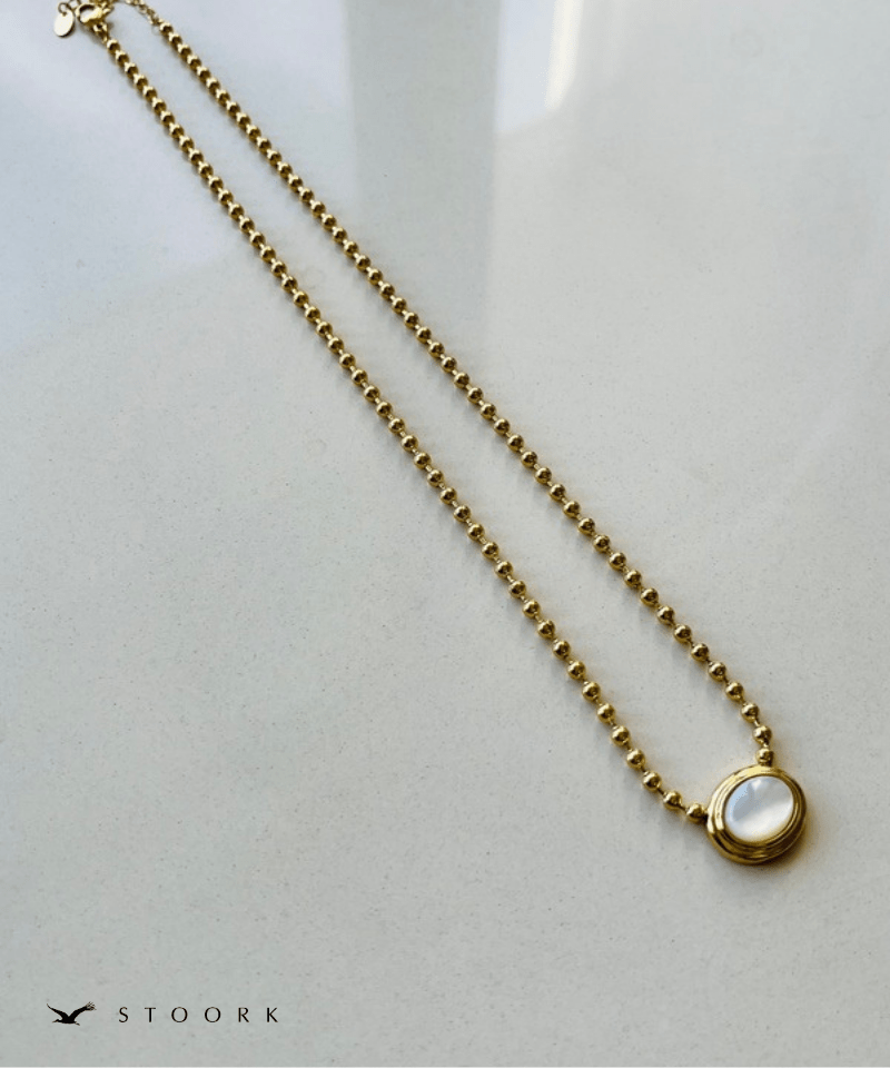 Stone Top Ball Necklace - stoork