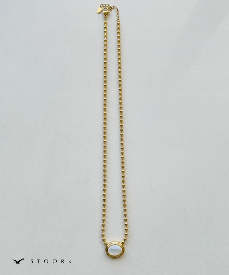 Stone Top Ball Necklace - stoork