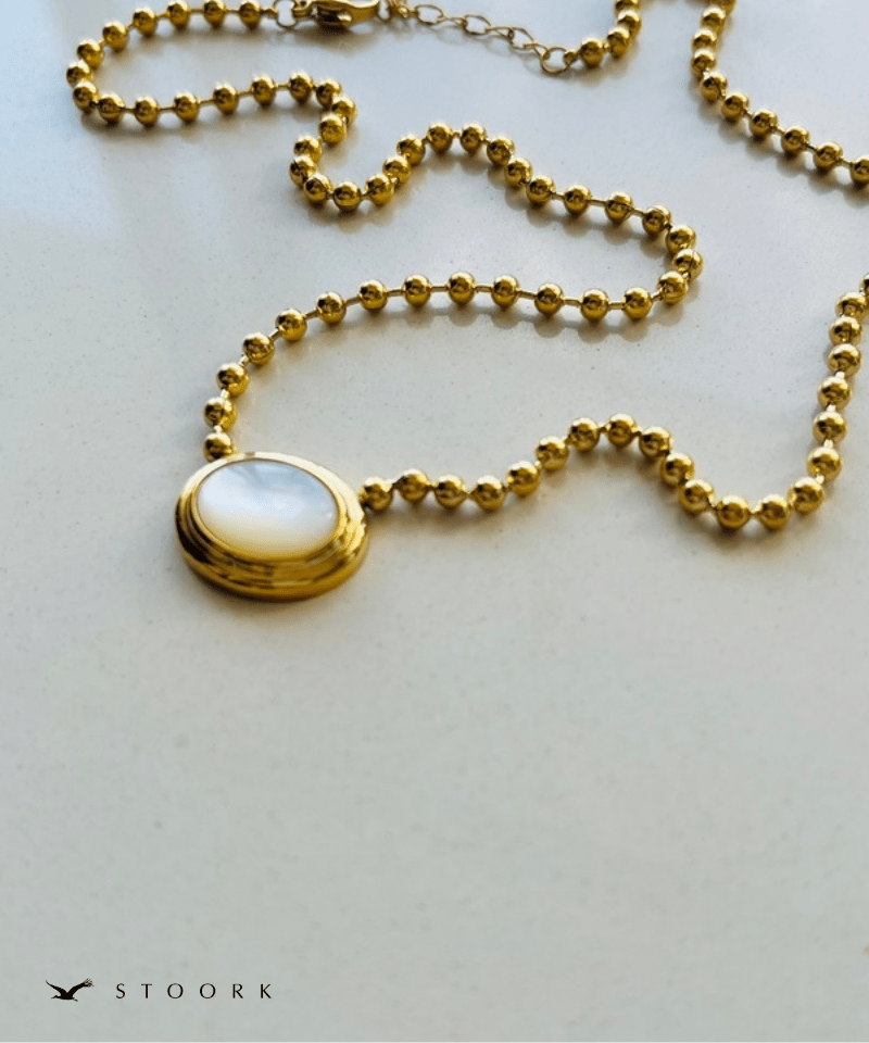 Stone Top Ball Necklace - stoork