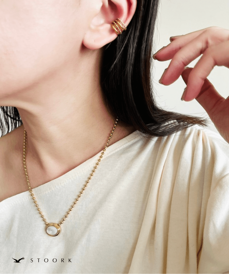 Stone Top Ball Necklace - stoork